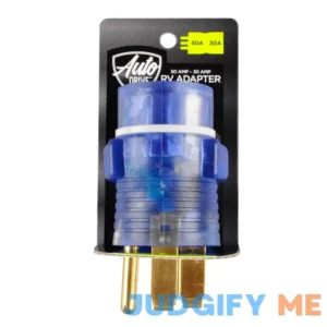 Auto Drive 50 to 30-Amp Universal RV Power Adapter with Light