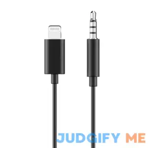 Auto Drive Lightning to 3.5 mm Plug Stereo Aux Cable