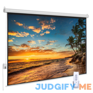 Auto Motorized Projector Screen with Remote Control 120 inch 4:3 Aspect Ratio