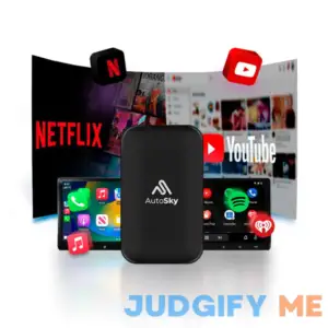 AutoSky Wireless CarPlay and Android Auto AI Box Lite Plus 2.0 for Factory Wired CarPlay Cars 2024