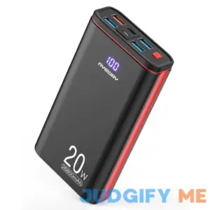 Ayeway Battery Pack USB C Portable Charger PD 20W Fast Charging 26800mAh Power bank with 5 Ports output