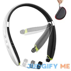 BEARTWO Bluetooth Headphones Foldable Headset Retractable