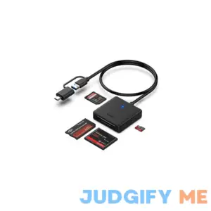 BENFEI Memory Card Reader 4in1 USB USB-C to SD Micro SD MS CF Card Reader Adapter