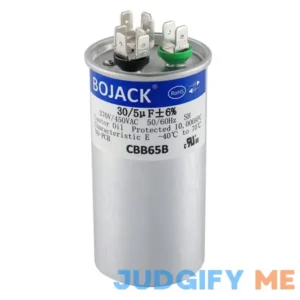 BOJACK 30+5uF 30/5MFD ±6% 370V/440V CBB65 Dual run circular start capacitor for AC motor run or fan start or condenser straight