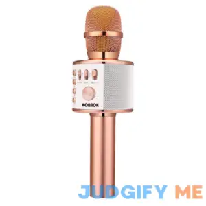 BONAOK Wireless Bluetooth Karaoke Microphone 3-in-1 Portable Handheld Mic Speaker Machine for All Smartphones Gifts Girls Boys Kids