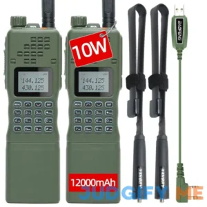 Baofeng Radio AR-152 Ham Radio Handheld 10W Long Range Rechargeable Military Grade Upgrade UV-5R Two Way Radio with Tactical Antenna and Programming