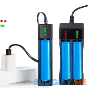 Battery Charger 1 / 2 Slots Dual For 18650 Charging 4.2V