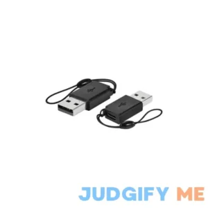 Best Buy Essentials Female USB-C to Male Black USB Adapter