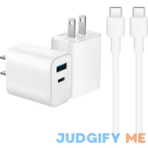 Best Buy essentials 20W Dual-Port Wall Charging Kit for USB-C Smartphones