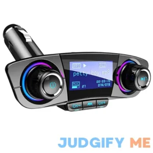 Bluetooth FM Transmitter Handfrees-Calling Radio Adapter Car Kit with Dual USB Port MP3 Player Support TF Card USB Flash Drive