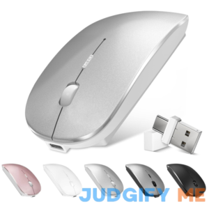 Bluetooth Wireless Mouse for MacBook Air Mac Pro Laptop Computer iPad Pad PC Optical Rechargeable Silent Mouse with Dual Mode Switch Mouse Bluetooth