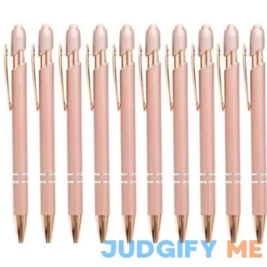 Bobasndm 12 Pack Rose Gold Ballpoint Pen with Stylus Tip