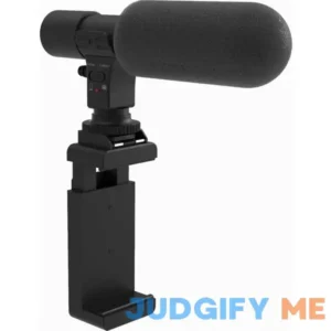 Bower HD Microphone Kit Cold Shoe Smartphone Mount with Two 1/4 Tripod Threads for Social Media Recording