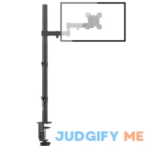 Bracwiser Single Fully Adjustable Standing Height Monitor Arm Stand Mount 800mm Tall for Monitor computer Screen 13 15 17 19 20