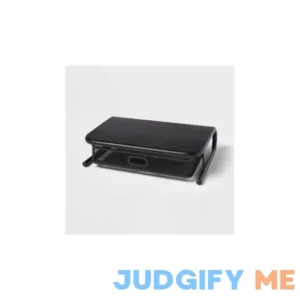 Brightroom Mesh Monitor Stand with Drawer Black