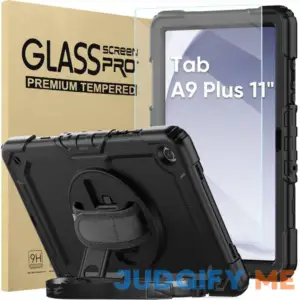 Bundle of Case for Samsung Galaxy Tab A9 Plus 11 Inch 2023 with Tempered Glass Screen Protector Pencil Holder