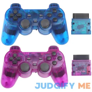 Burcica Wireless Controller for PS2 Play Station 2 Dual Vibration 2