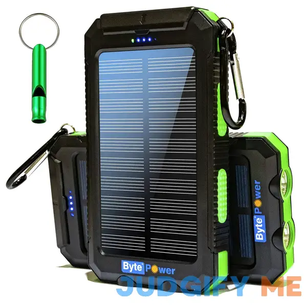 BytePower Solar Charger Power Bank 20000mAh Portable Solar Pone Charger with Compass BytePower Solar Charger Power Bank 20000mAh Portable Solar Pone Charger with Compass