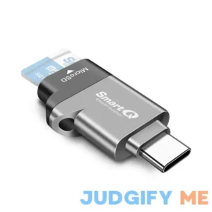 C356 Type-C MicroSD Card Reader with USB 3.0 Super Speed Technology Supports MicroSDXC MicroSDHC and MicroSD for Window Mac OS X and Andriod