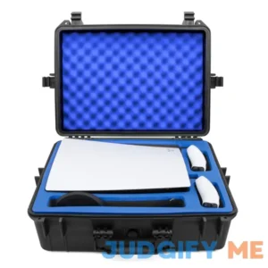 CASEMATIX Hard Shell Travel Case Compatible with PlayStation 5 Console