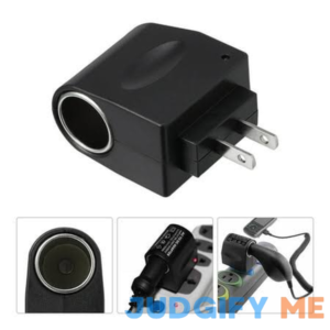 Car Cigarette Lighter Converter Plug Adapter 110v-240v AC Wall Power To 12V DC