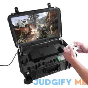 Case Club Pro Gaming Station to Fit Xbox Series X or S Console. Comes with Built-in 24" 1080p Monitor