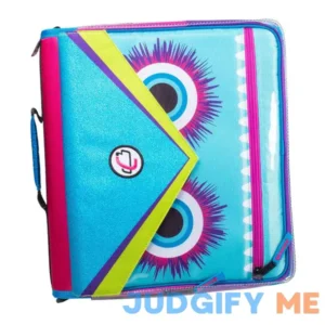 Case-it Universal Monster Eye Zipper Binder with Removable Laptop Sleeve