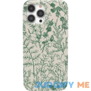 Casely iPhone 13 Pro Compatible with MagSafe Sage Garden | Green Floral Case Floral iPhone Cases Classic + MagSafe