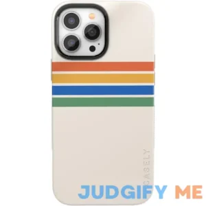 Casely iPhone 13 Pro Phone Case Compatible with MagSafe Rainbow Stripes Color Block Case