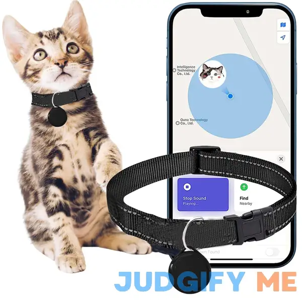 Cat Tracker Gps Collar for Cats Electronic Pet Locator Waterproof & Compatible with Apple Find My Cat Tracker Gps Collar for Cats Electronic Pet Locator Waterproof & Compatible with Apple Find My