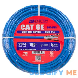 Cat6 100 ft. Blue 23-4 Riser Twisted Pair Cable