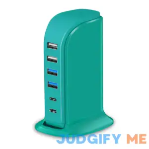 Charging Station for Multiple Devices 40W Upoy Wall Charger Block 5 USB Ports