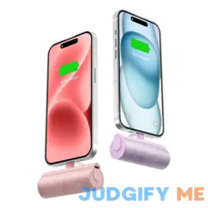 Charmast 2-Pack Small Portable Charger for iPhone 3500mAh Bling Compact Mini Power Bank