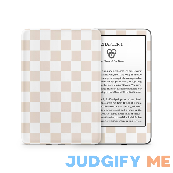 Checkered Beige Kindle Skin Checkered Beige Kindle Skin