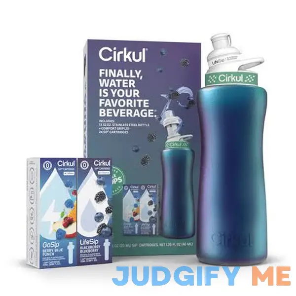 Cirkul 32oz Chameleon Stainless Steel Starter Kit with Chameleon Cirkul Lid 2.0 and 2 Flavor Cartridges Cirkul 32oz Chameleon Stainless Steel Starter Kit with Chameleon Cirkul Lid 2.0 and 2 Flavor Cartridges