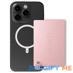 Clutch - Pro Portable Charger - Compatible with iPhone 14 or older & Small Devices - Power Bank - Magnetic Battery Pack - TSA Approved Travel