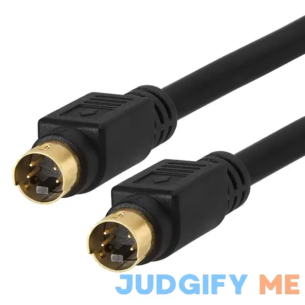 Cmple S-Video Cable Gold-Plated 4-pin SVideo Cord Cmple S-Video Cable Gold-Plated 4-pin SVideo Cord