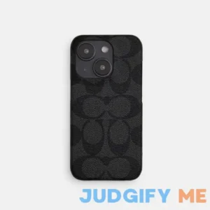 Coach Outlet Iphone 15 Pro Case In Signature Canvas