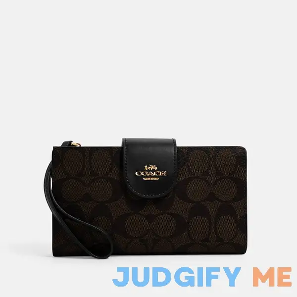 Coach Women's Tech Wallet In Colorblock Signature Canvas Coach Women's Tech Wallet In Colorblock Signature Canvas