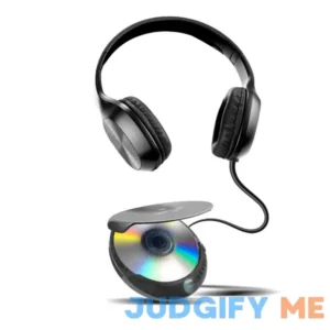 Coby Portable CD Player with Headphones 60-Sec Anti-Skip Compact Disc Player with Foldable Headset Bundle
