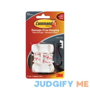 Command Clear Large Cord Clips