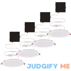 Commercial Electric Ultra Slim 6 in. Color Selectable New Construction and Remodel Canless Recessed Integrated LED Kit