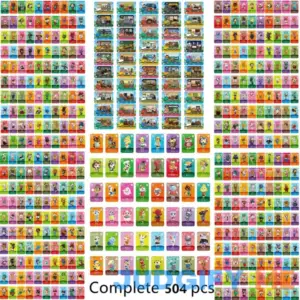 Complete Pack ACNH 504pcs Series 1+2+3+4+5+Welcome50pcs +San6pcs Animal Croxxing NFC Cards Work For