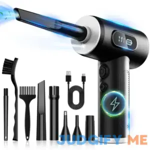 Compressed Air Duster-3 Gear Adjustable 100000rpm Electric Air Duster with LED Light