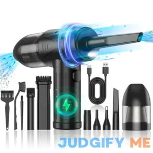 Compressed-Air-Duster-Air-Blower- 180000RPM Air Duster Cleaner 2 in 1- Keyboard Cleaner - no Canned air Dusters- Electric Air Duster - Replaces Air