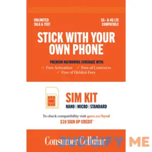 Consumer Cellular All-in-One SIM Kit