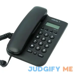 Corded Basic Landline Phone TelPal FSK/DTMF Simple Caller ID Telephone with LCD Incoming Call Number Display