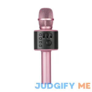 Core Innovations Wireless Bluetooth Karaoke Microphone with Built-in Speakers + HD Recording