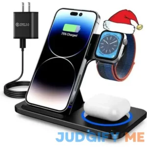 Corepair 3 in 1 Wireless Charger Portable Charger Station for iPhone 15/14/13/12/11/xs Max/xs/XR/X/8P