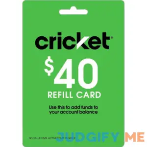 Cricket Wireless Prepaid Refill Card